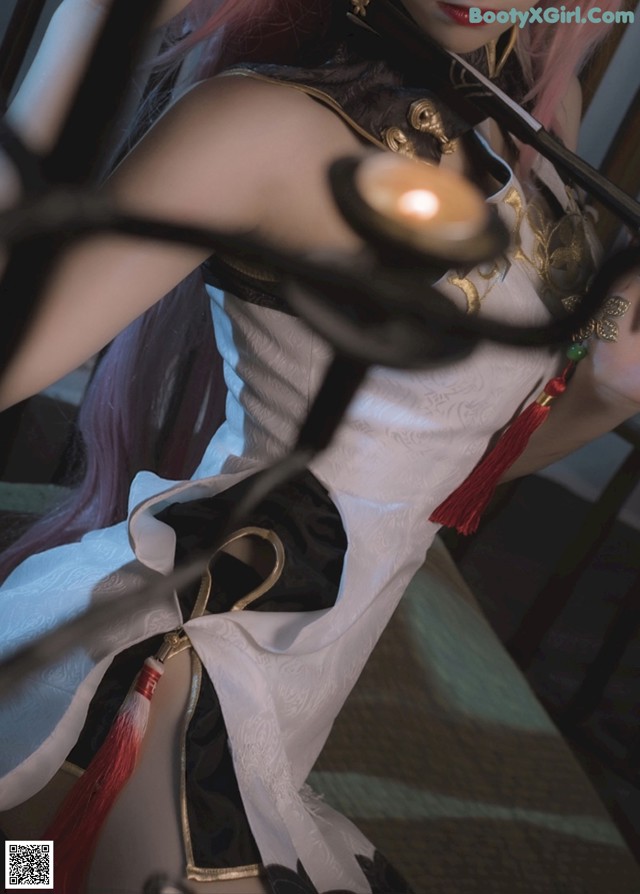 Cosplay 南桃Momoko 八重樱旗袍